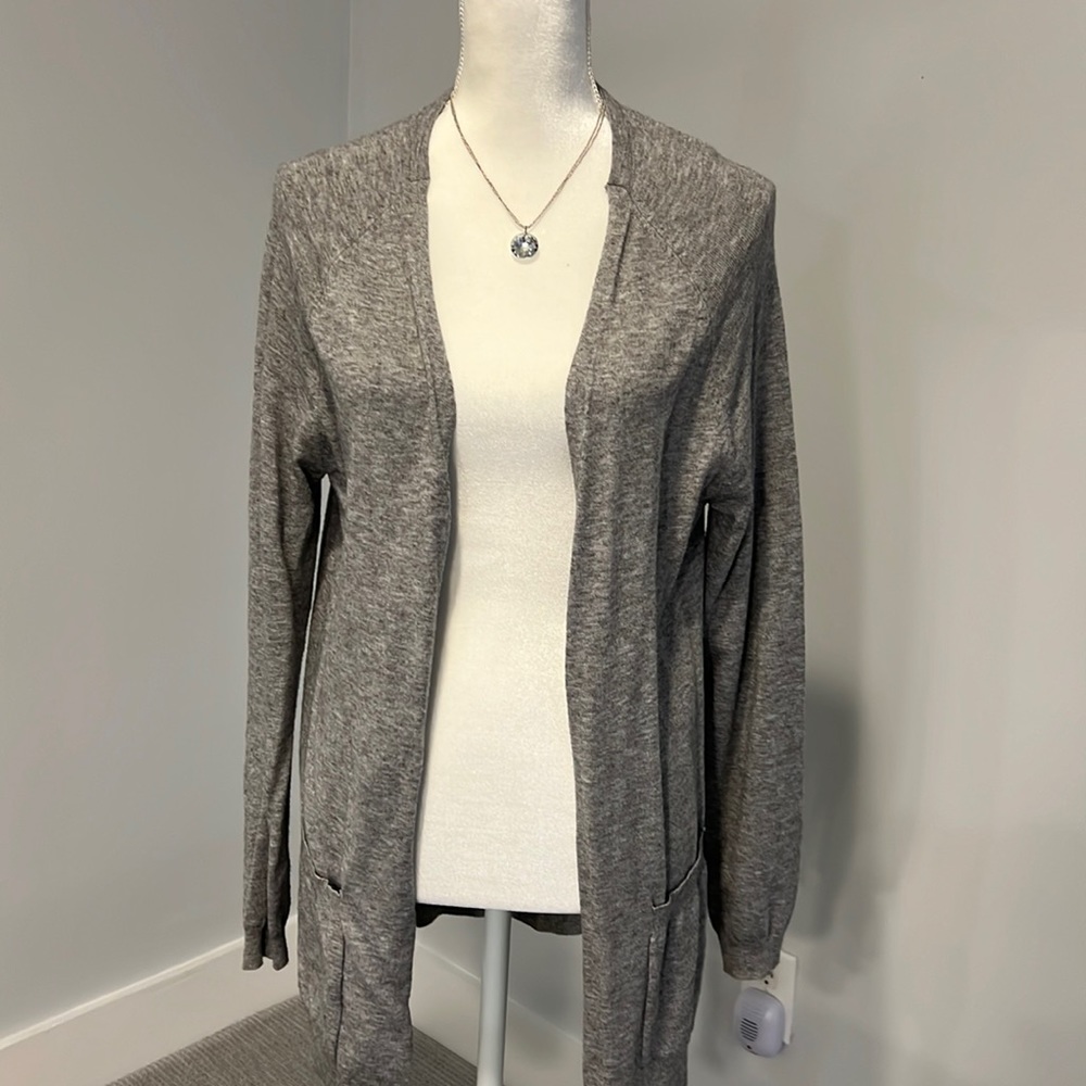 Gray cardigan